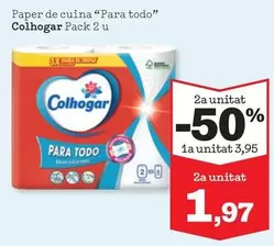 Oferta de Colhogar - Paper De Cuina "Para Todo" por 3,95€ en Sorli