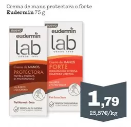 Oferta de Eudermin - Crema De Mans Protectora O Forte por 1,79€ en Sorli