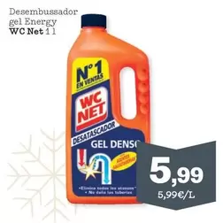 Oferta de WC Net - Desatascador Gel Energy por 5,99€ en Sorli