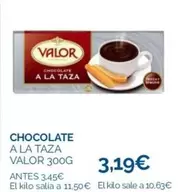 Oferta de Valor - Chocolate A La Taza por 3,19€ en La Despensa Express