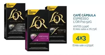 Oferta de Espresso - Cafe Capsula por 3,99€ en La Despensa Express