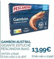 Oferta de Pescanova - Gambon Austral por 13,99€ en La Despensa Express