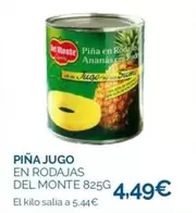 Oferta de Del Monte - Piña Jugo En Rodajas por 4,49€ en La Despensa Express