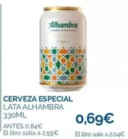 Oferta de Alhambra - Cerveza Especial por 0,69€ en La Despensa Express