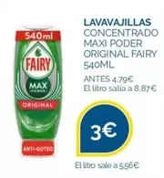 Oferta de Fairy - Lavavajillas Concentrado Maxi Poder Original por 3€ en La Despensa Express