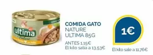 Oferta de Affinity - Comida Gato Nature por 1€ en La Despensa Express