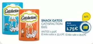 Oferta de Catisfactions - Snack Gatos por 1,75€ en La Despensa Express