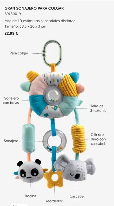 Oferta de Cilindro Duro Con Cascabel en EurekaKids