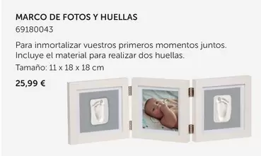 Oferta de Marco De Fotos Y Huellas por 25,99€ en EurekaKids