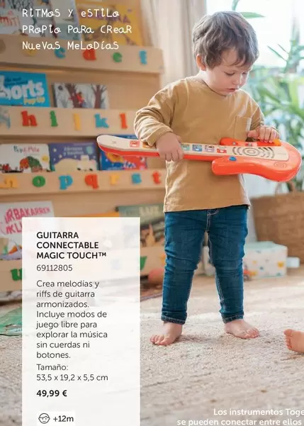 Oferta de Guitarra Connectable Magic Touch por 49,99€ en EurekaKids