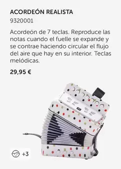 Oferta de Acordeón Realista por 29,95€ en EurekaKids