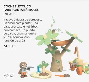 Oferta de Coche Eléctrico Para Plantar Arboles por 34,99€ en EurekaKids