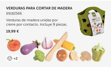 Oferta de Verduras Para Cortar De Madera por 19,99€ en EurekaKids