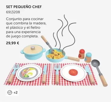 Oferta de Set Pequeño Chef por 29,99€ en EurekaKids