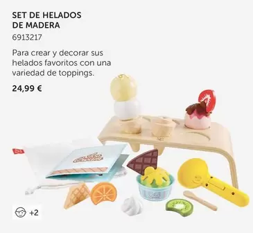 Oferta de Set De Helados De Madera por 24,99€ en EurekaKids