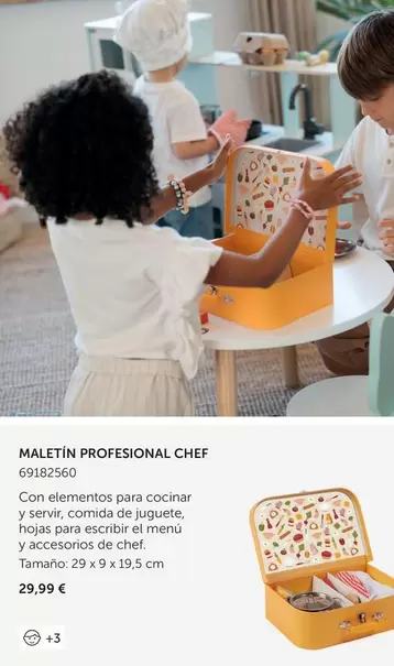 Oferta de Maletín Profesional Chef por 29,99€ en EurekaKids