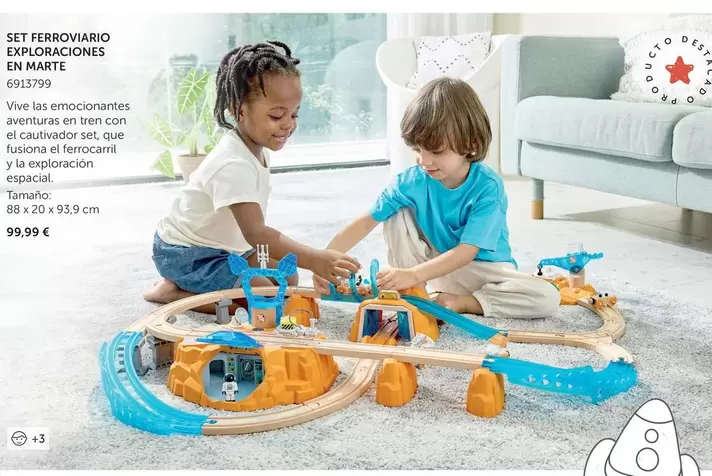 Oferta de Set Ferrovario Exploraciones En Marte por 99,99€ en EurekaKids