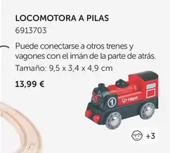 Oferta de Hape - Locomotora A Pilas por 13,99€ en EurekaKids