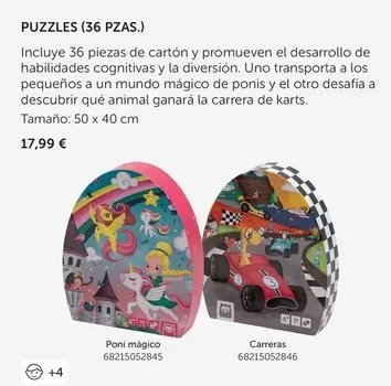 Oferta de Carrera - Puzzles por 17,99€ en EurekaKids