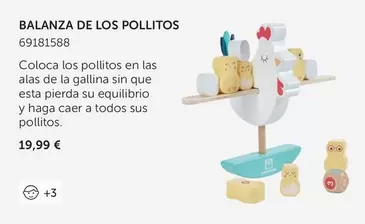 Oferta de Balanza De Los Pollitos por 19,99€ en EurekaKids