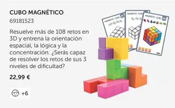 Oferta de Cubo Magnetico por 22,99€ en EurekaKids