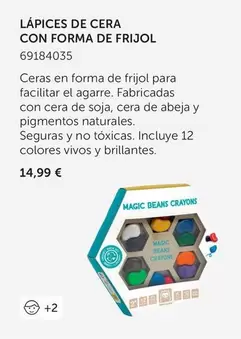 Oferta de Magic - Lápices De Cera Con Forma De Frijol por 14,99€ en EurekaKids