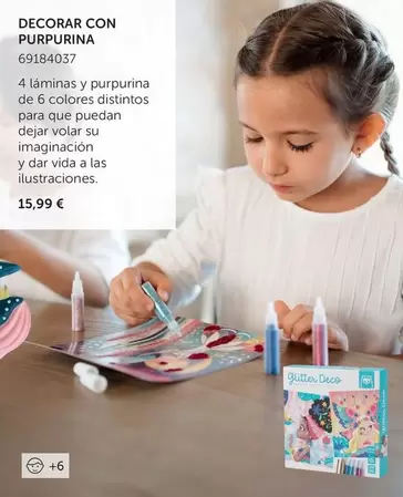 Oferta de Decora Con Purpurina por 15,99€ en EurekaKids