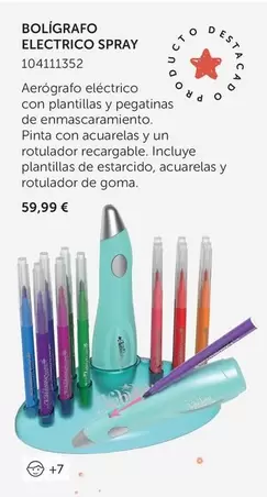 Oferta de Bolígrafo Eléctrico Spray por 59,99€ en EurekaKids