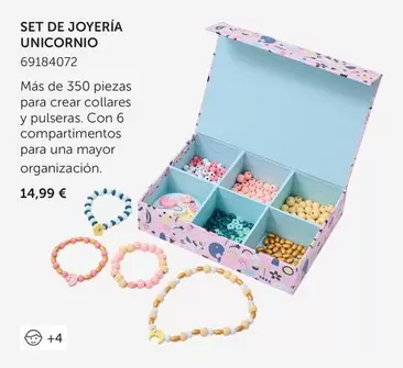 Oferta de Set De Joyería Unicornio por 14,99€ en EurekaKids