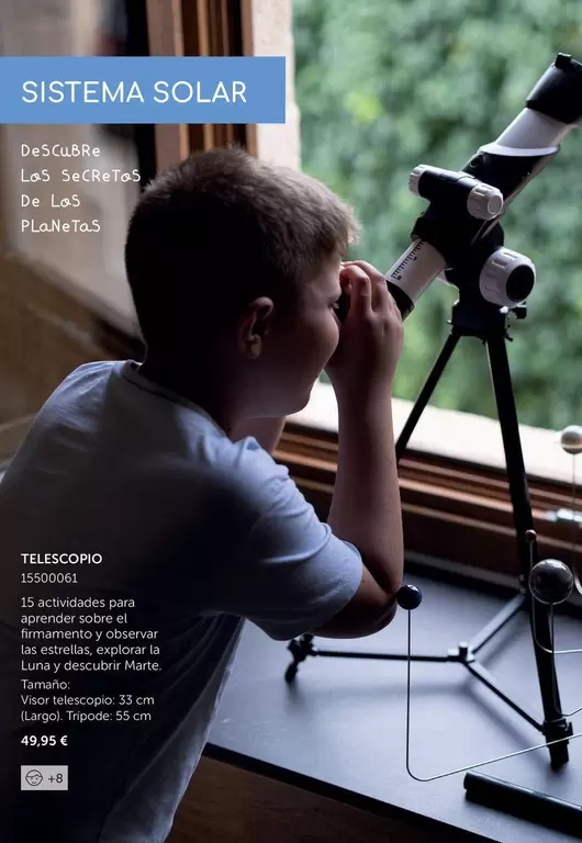 Oferta de Telescopio por 49,95€ en EurekaKids