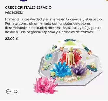 Oferta de CRECCE CRISTALES ESPACIO por 22€ en EurekaKids