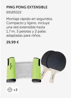 Oferta de Ping Pong Extensible por 29,99€ en EurekaKids