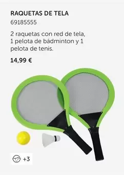 Oferta de Raquetas De Tela por 14,99€ en EurekaKids