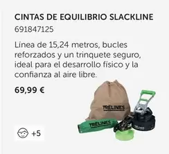 Oferta de Cintas De Equilibrio SlAckline por 69,99€ en EurekaKids