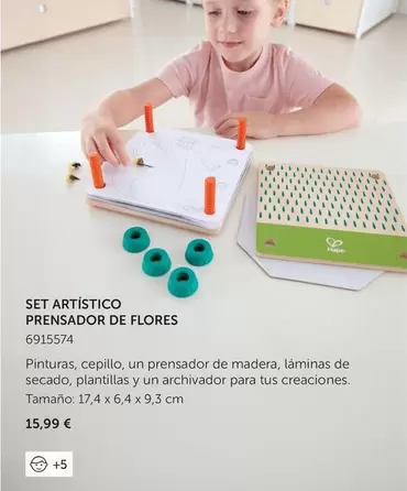 Oferta de Set Artístico Prensador De Flores por 15,99€ en EurekaKids