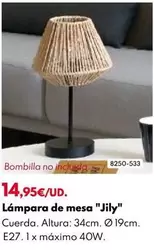 Oferta de Lámpara De Mesa "Jily" por 14,95€ en BricoCentro