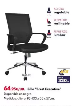 Oferta de Silla "Brest Executive" por 64,95€ en BricoCentro