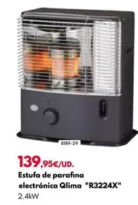 Oferta de Qlima - Estufa De Parafina Electrónica "R3224X" por 139,95€ en BricoCentro