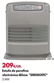 Oferta de Qlima - Estufa De Parafina Electrónica "SRE0031TC"  por 209€ en BricoCentro