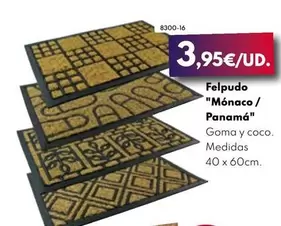 Oferta de Felpudo "Mónaco/Panamá"  por 3,95€ en BricoCentro