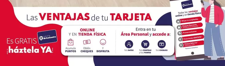 Oferta de Las Ventajas De Tu Tarjeta en BricoCentro