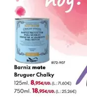 Oferta de Bruguer - Barniz Mate Chalky  por 8,95€ en BricoCentro