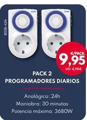 Oferta de Pack 2 Programadores Diarios por 9,95€ en BricoCentro