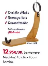 Oferta de Jamonero por 12,95€ en BricoCentro