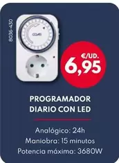 Oferta de Coati - Programador Diario Con Led por 6,95€ en BricoCentro