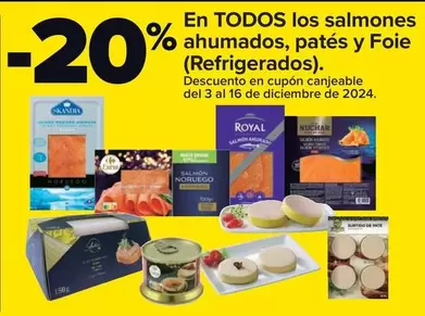 Oferta de Royal - En Todos Los Salmones Ahumados, Pates Y Foie, Refrigerados en Carrefour Market