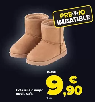 Oferta de Bota Niña O Mujer Media Cana por 9,9€ en Carrefour Market