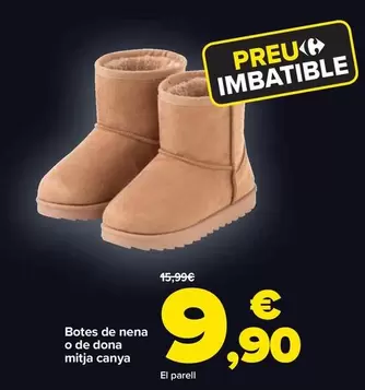 Oferta de Bota Niña O Mujer Media Cana por 9,9€ en Carrefour Market