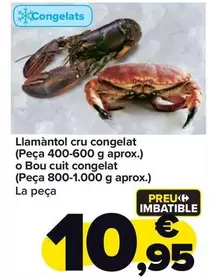 Oferta de Bogavante Crudo Congelado por 10,95€ en Carrefour Market