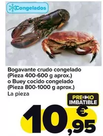 Oferta de Bogavante Crudo Congelado por 10,95€ en Carrefour Market